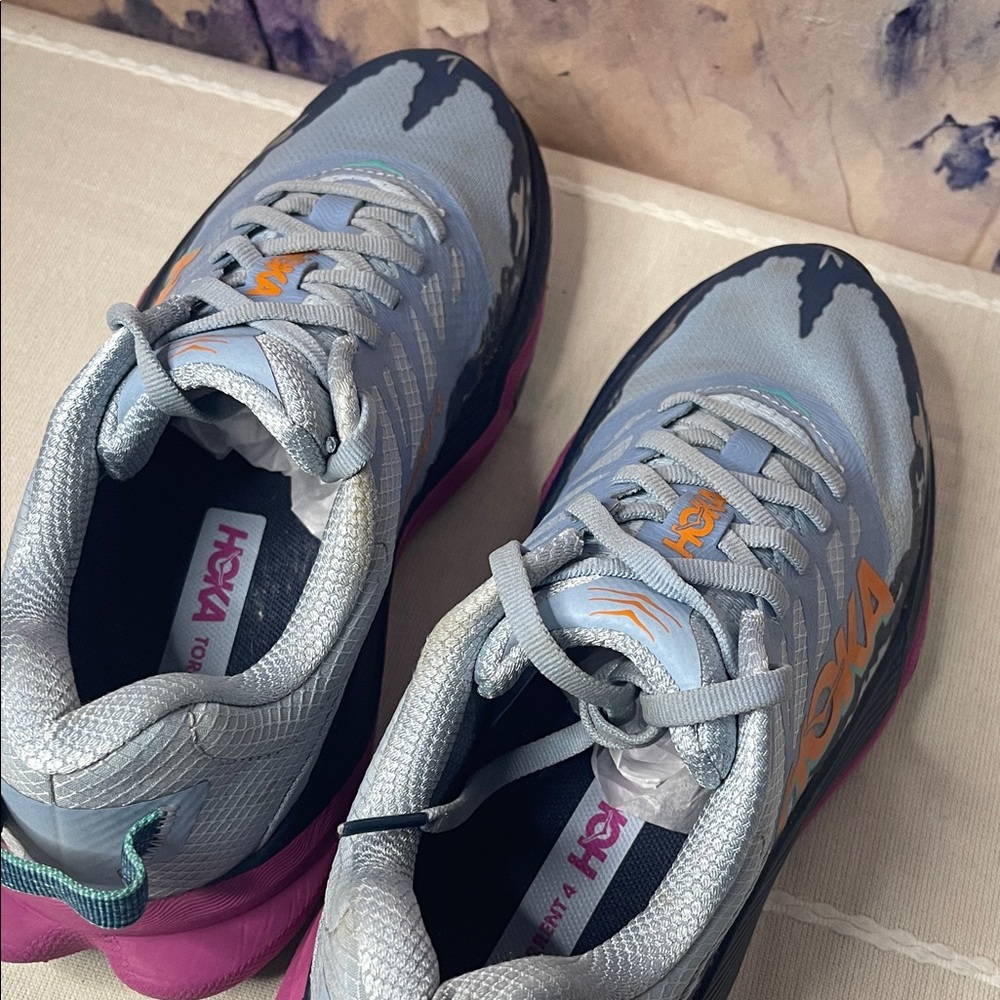 Hoka Torrent4 ' Blue and Pink Sneakers - Picture 13 of 13